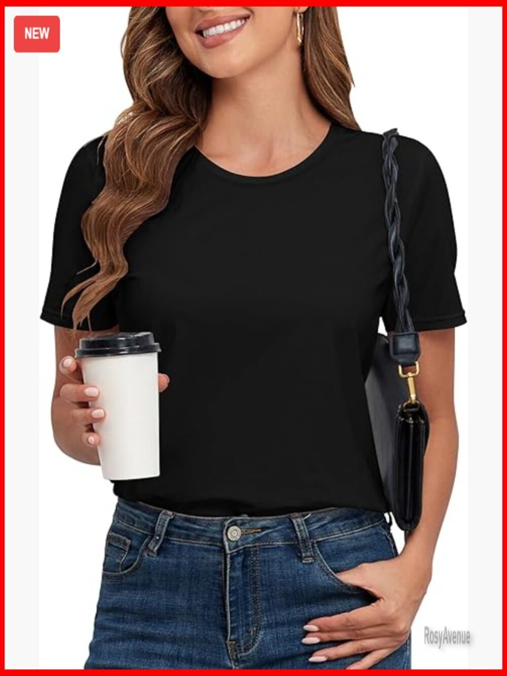 Classic Fit Cotton Blend Short Sleeve Crew Neck T-Shirt